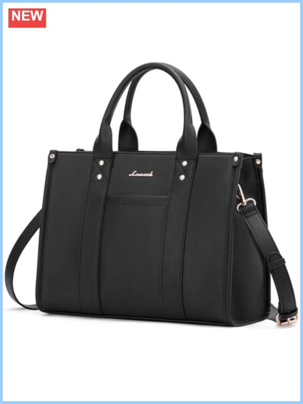 Leather Satchel Tote Bag for Women Fits 13" Laptop Work Purse